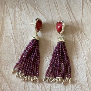 Kendra Scott Maroon Earrings